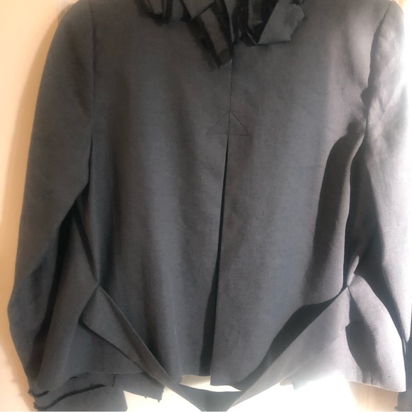 Rebecca Taylor women’s jacket size 10 new with tags gray and black work to date - Picture 10 of 11